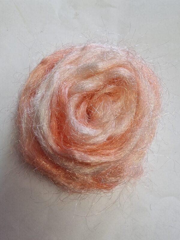 Rose Trilobal Nylon / 25g / Shimmer / Felting / Rainbow Shimmer / Pink  / Sparkle / Hand Dyed Nylon Shimmer / Spinning