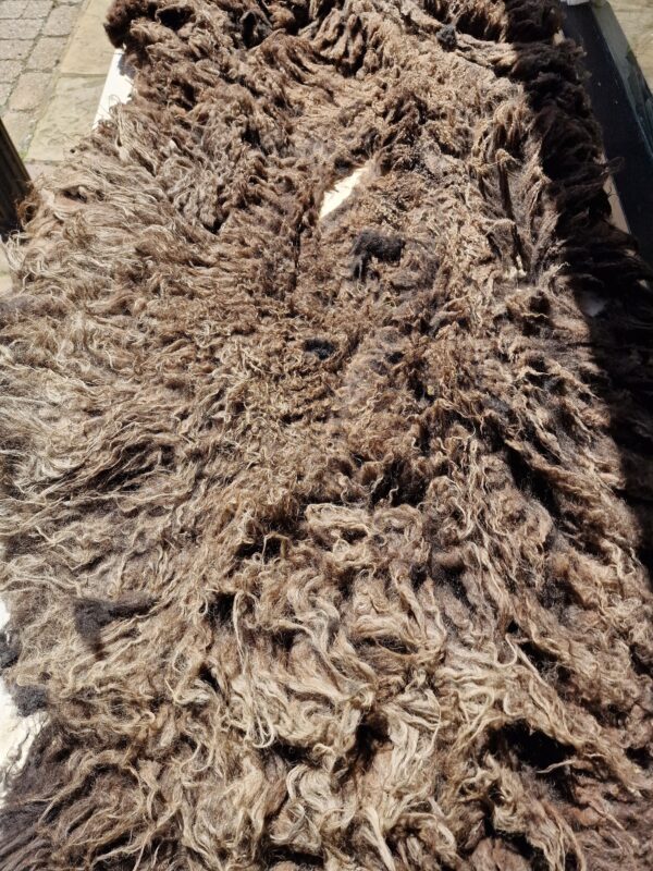 Whole Part Felted Hebridean Sheep Fleece / Whole Fleece / Cruelty Free Rug / Vegan Sheepskin DIY / Felting / 1000g / Nick