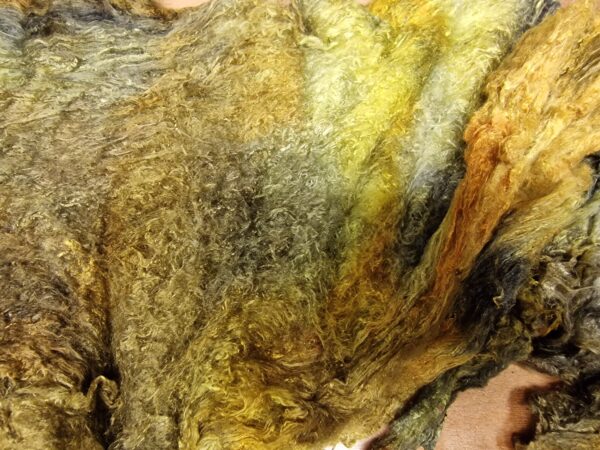 Rainbow Silk Sheet / A1 Mulberry Silk Roving / 57g plus / Rainbow / Silk Brick / Felting / Spinning Silk / Weaving / HandDyed Silk